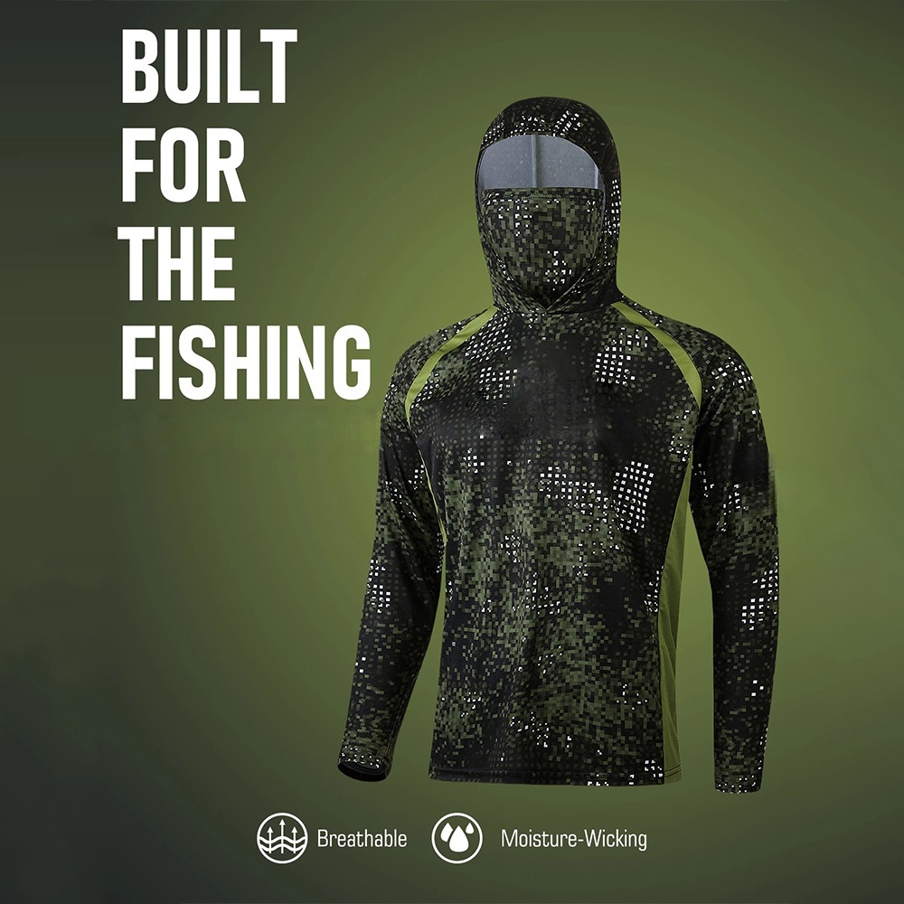 MALFC Fishing Apparel Men Hood - Fishing Shirt Uv Protection review and price