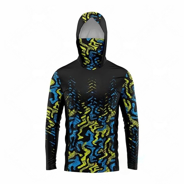 MALFC Fishing Apparel Men Hood - Fishing Shirt Uv Protection review and price