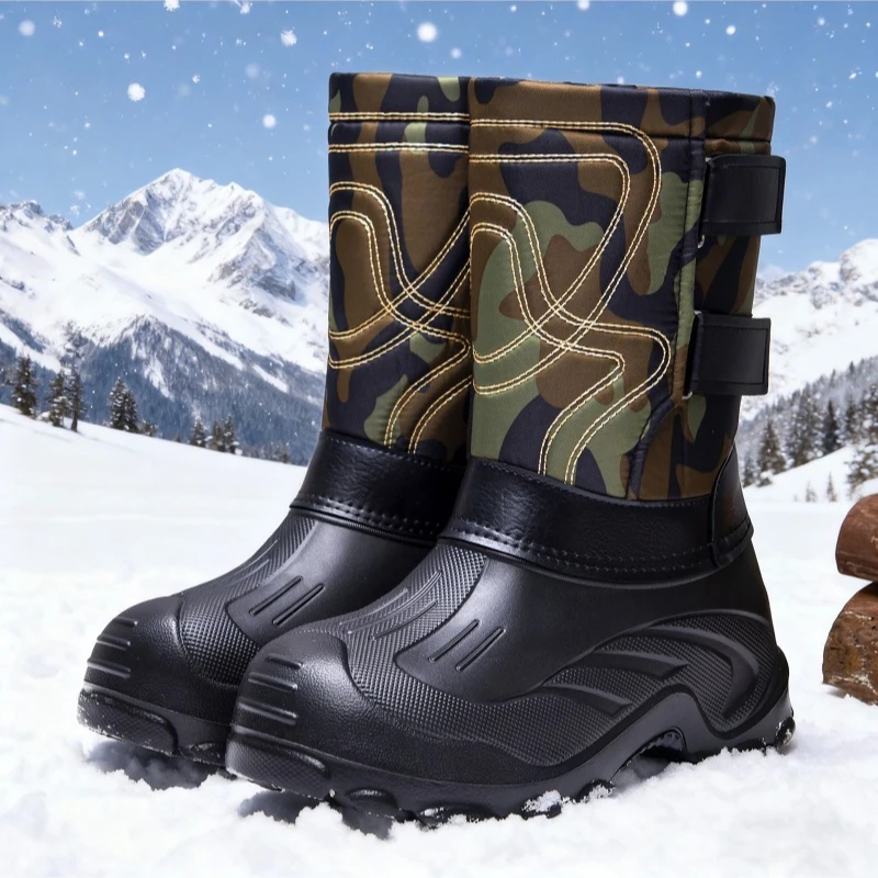 Men Camo High‑Top Winter Snow  - Fishing Waders review and price